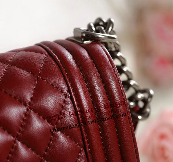 Chanel Boy Flap Shoulder Bag in Original Leather A67087 Wine Chanel Boy Flap Shoulder Bag in Original Leather A67087 Wine