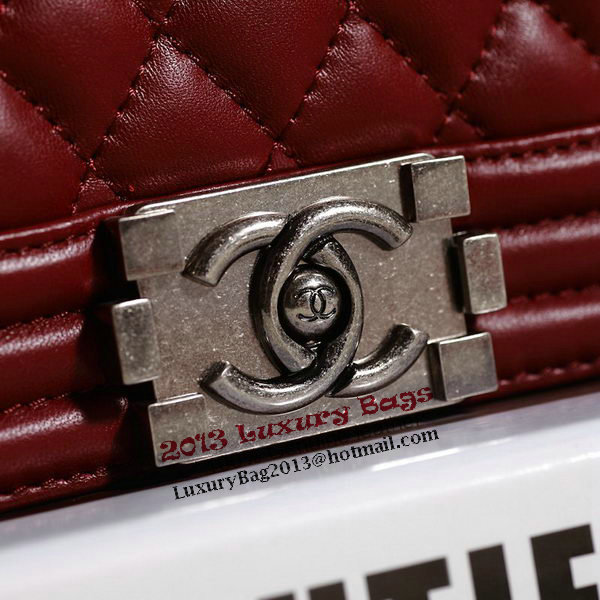 Chanel Boy Flap Shoulder Bag in Original Leather A67087 Wine Chanel Boy Flap Shoulder Bag in Original Leather A67087 Wine