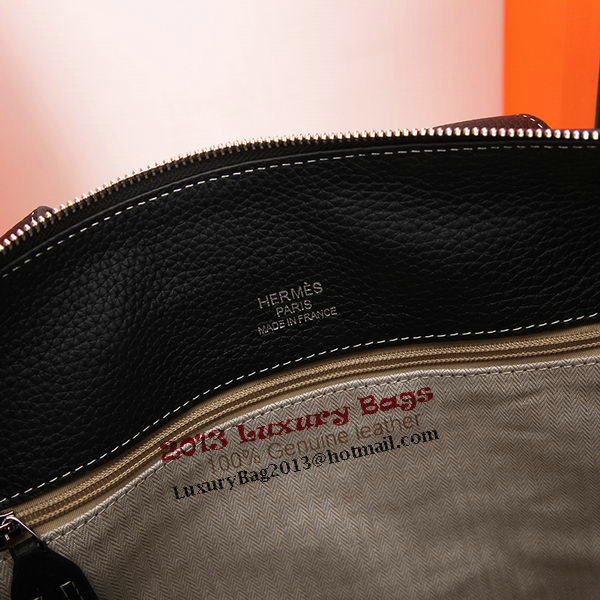 Hermes Mens Briefcase Original Calf Leather H86683 Black Hermes Mens Briefcase Original Calf Leather H86683 Black