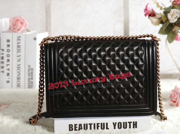 Chanel Boy Flap Shoulder Bag in Black Original Leather Gold Chanel Boy Flap Shoulder Bag in Black Original Leather Gold