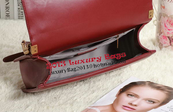 Chanel Boy Flap Shoulder Bag in Burgundy Original Leather Gold Chanel Boy Flap Shoulder Bag in Burgundy Original Leather Gold