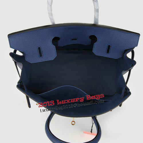 Hermes Birkin 35CM Tote Bag Dark Blue Original Leather H35 Gold Hermes Birkin 35CM Tote Bag Dark Blue Original Leather H35 Gold