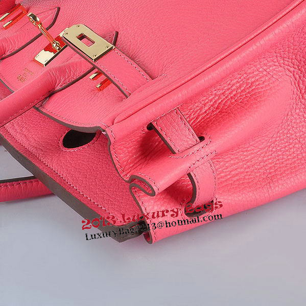 Hermes Birkin 30CM Tote Bags Pink Clemence Leather Gold Hermes Birkin 30CM Tote Bags Pink Clemence Leather Gold