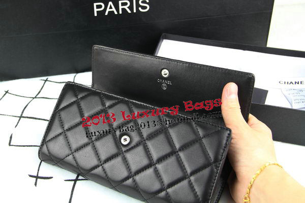Chanel Matelasse Long Wallet Original Leather A50096 Black Chanel Matelasse Long Wallet Original Leather A50096 Black
