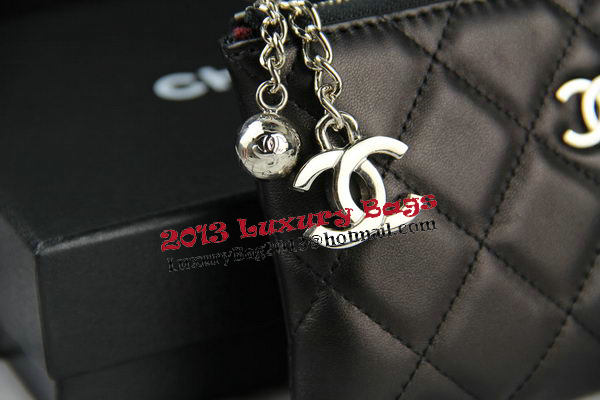 Chanel Matelasse Zip Around Wallet Original Leather A50165 Black Chanel Matelasse Zip Around Wallet Original Leather A50165 Black