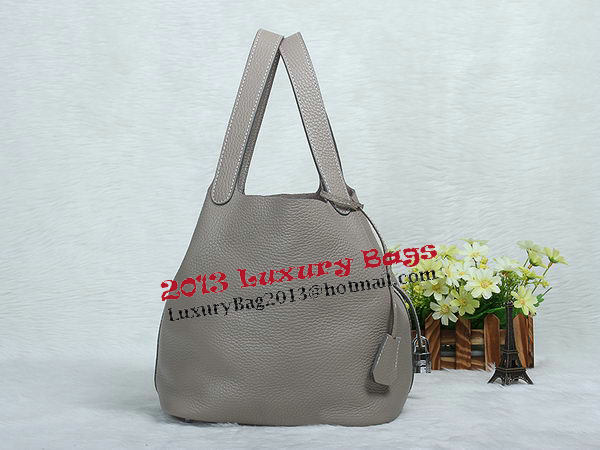 Hermes Picotin Lock MM Bag in Original Leather Grey Hermes Picotin Lock MM Bag in Original Leather Grey