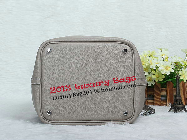 Hermes Picotin Lock MM Bag in Original Leather Grey Hermes Picotin Lock MM Bag in Original Leather Grey