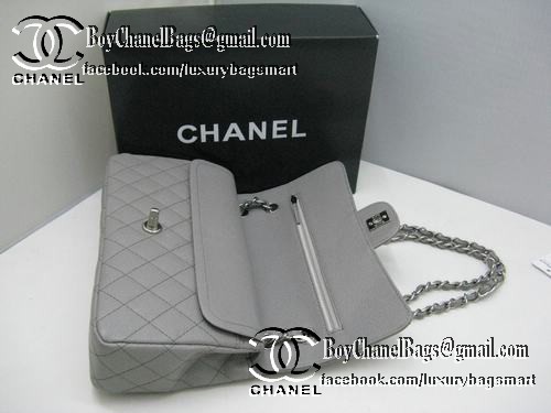 Chanel Classic Flap Bag 2.55 Series Original Cannage Pattern CHA1112 Grey Chanel Classic Flap Bag 2.55 Series Original Cannage Pattern CHA1112 Grey