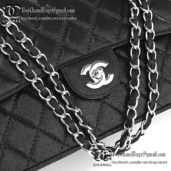 Chanel Classic Flap Bag 2.55 Series Original Grain Leather CHA1112 Black Chanel Classic Flap Bag 2.55 Series Original Grain Leather CHA1112 Black