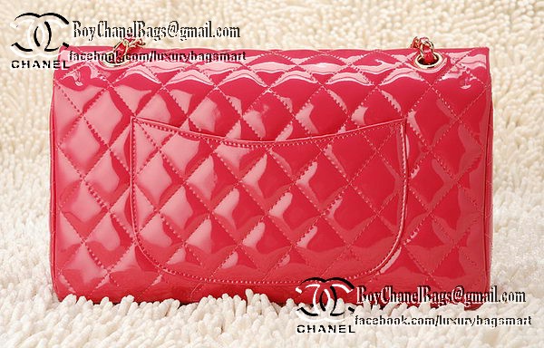 Chanel Classic Flap Bag Patent Leather CHA1113 Peach Chanel Classic Flap Bag Patent Leather CHA1113 Peach