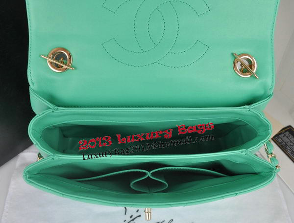 Chanel Classic Top Handle Bag Original Sheepskin Leather CHA92236 Green Chanel Classic Top Handle Bag Original Sheepskin Leather CHA92236 Green