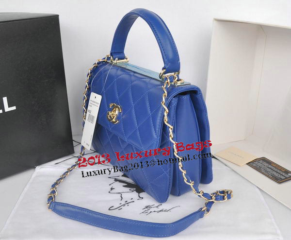 Chanel Classic Top Handle Bag Original Sheepskin Leather CHA92236 Royal Chanel Classic Top Handle Bag Original Sheepskin Leather CHA92236 Royal
