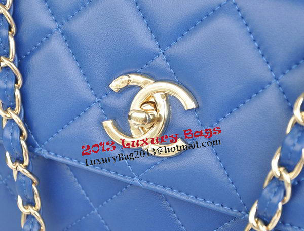 Chanel Classic Top Handle Bag Original Sheepskin Leather CHA92236 Royal Chanel Classic Top Handle Bag Original Sheepskin Leather CHA92236 Royal