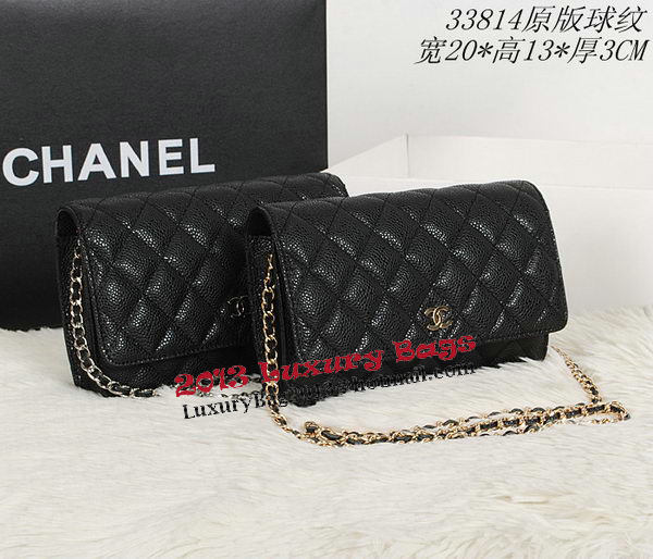 Chanel CHA33814 Original Cannage Leather mini Flap Bag Black Chanel CHA33814 Original Cannage Leather mini Flap Bag Black
