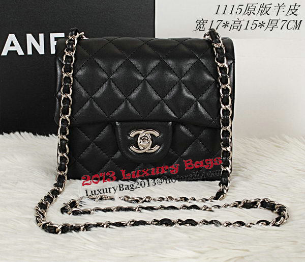 Chanel mini Classic Flap Bag Original Leather CHA1115 Black Chanel mini Classic Flap Bag Original Leather CHA1115 Black