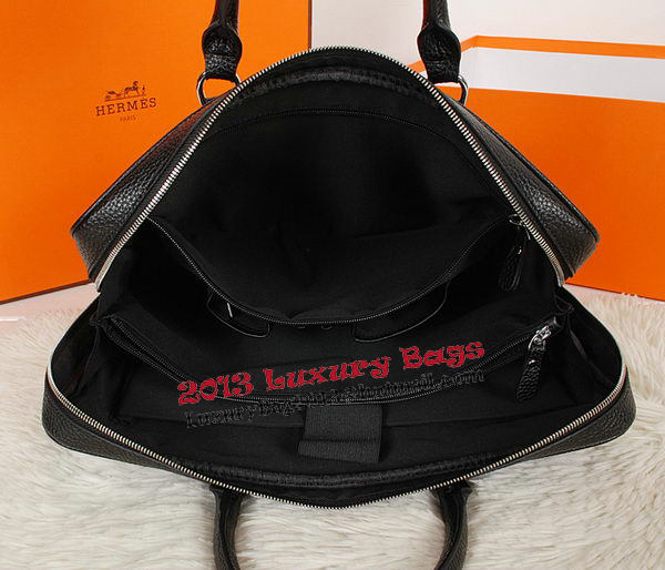 Hermes Briefcase Grainy Calf Leather H8253 Black Hermes Briefcase Grainy Calf Leather H8253 Black