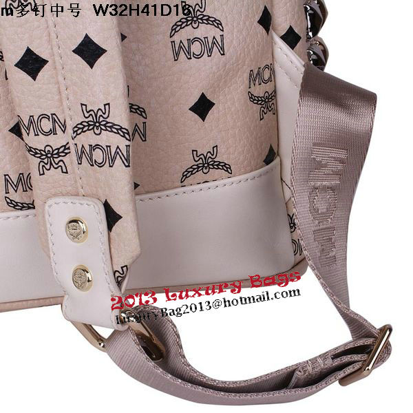 MCM Medium Stark Front Studs Backpack MC4237 Beige MCM Medium Stark Front Studs Backpack MC4237 Beige