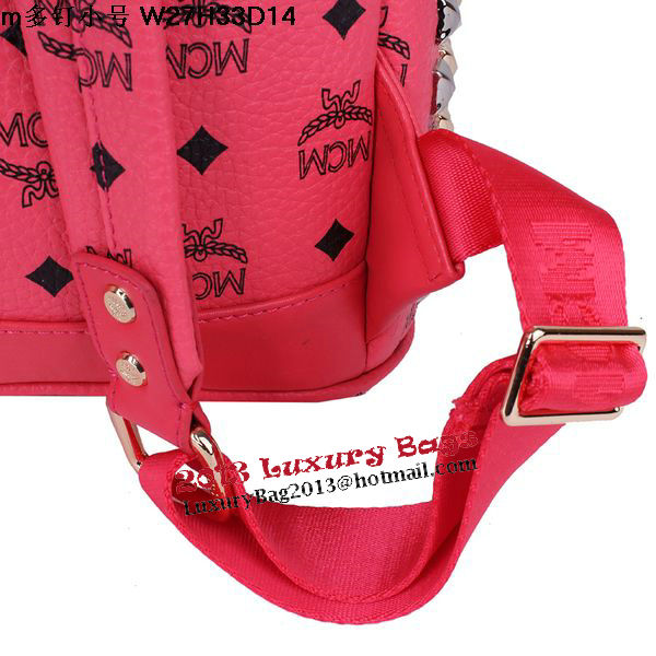 MCM Small Stark Front Studs Backpack MC4237S Red MCM Small Stark Front Studs Backpack MC4237S Red