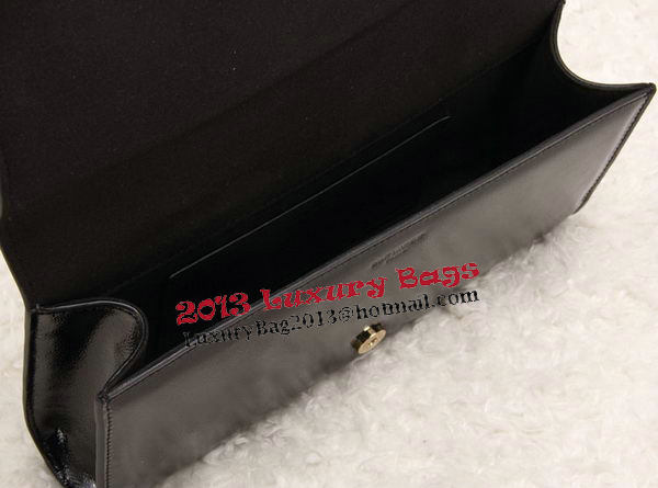 YSL Classic Monogramme Tassel Patent Leather Clutch Bag Y8908 Black YSL Classic Monogramme Tassel Patent Leather Clutch Bag Y8908 Black