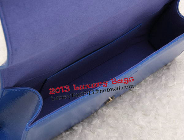 YSL Classic Monogramme Tassel Patent Leather Clutch Bag Y8908 Blue YSL Classic Monogramme Tassel Patent Leather Clutch Bag Y8908 Blue