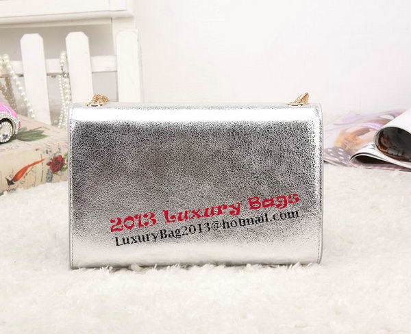 Yves Saint Laurent Monogramme Cross-body Shoulder Bag Silver Yves Saint Laurent Monogramme Cross-body Shoulder Bag Silver