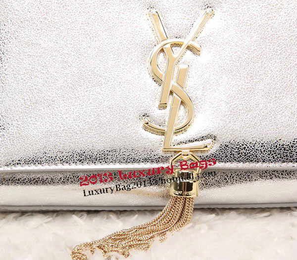 Yves Saint Laurent Monogramme Cross-body Shoulder Bag Silver Yves Saint Laurent Monogramme Cross-body Shoulder Bag Silver
