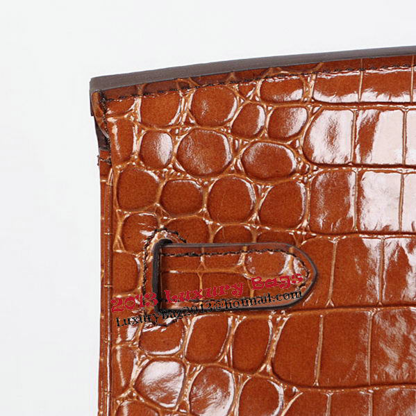 Hermes Birkin 35CM Tote Bag Brown Iridescent Croco Leather Gold Hermes Birkin 35CM Tote Bag Brown Iridescent Croco Leather Gold