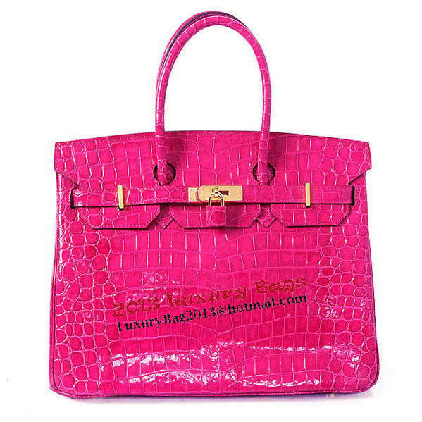 Hermes Birkin 35CM Tote Bag Peach Iridescent Croco Leather Gold Hermes Birkin 35CM Tote Bag Peach Iridescent Croco Leather Gold