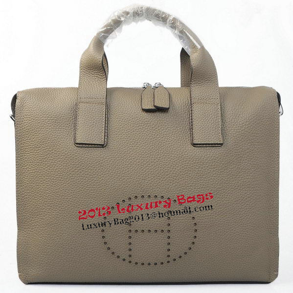 Hermes Briefcase Original Grainy Leather H8813 Grey Hermes Briefcase Original Grainy Leather H8813 Grey