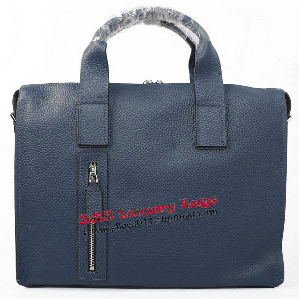 Hermes Briefcase Original Grainy Leather H8813 Royal Hermes Briefcase Original Grainy Leather H8813 Royal