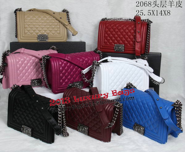 Boy Chanel Flap Shoulder Bag Sheepskin Leather CHA2068 Black Boy Chanel Flap Shoulder Bag Sheepskin Leather CHA2068 Black