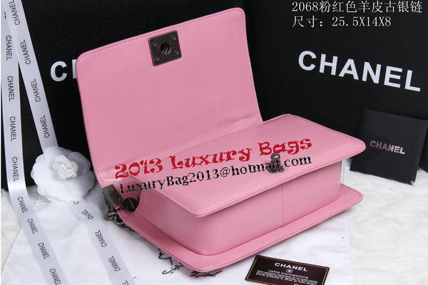 Boy Chanel Flap Shoulder Bag Sheepskin Leather CHA2068 Pink Boy Chanel Flap Shoulder Bag Sheepskin Leather CHA2068 Pink