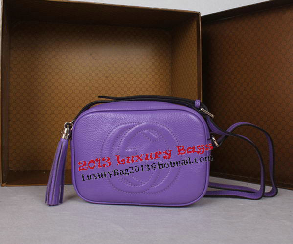 Gucci Soho Calfskin Leather Disco Bag 308364 Violet Gucci Soho Calfskin Leather Disco Bag 308364 Violet