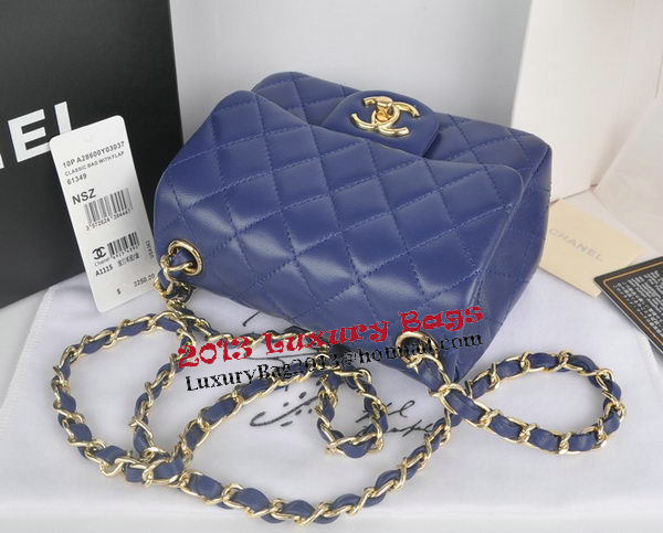 Chanel mini Classic Flap Bag Royal Original Sheekskin CHA1115 Gold Chanel mini Classic Flap Bag Royal Original Sheekskin CHA1115 Gold