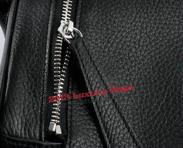 Hermes Lindy 30CM Grainy Leather Shoulder Bag H6207 Black Hermes Lindy 30CM Grainy Leather Shoulder Bag H6207 Black