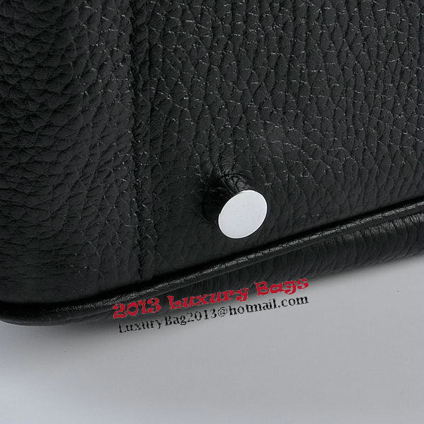 Hermes Lindy 30CM Grainy Leather Shoulder Bag H6207 Black Hermes Lindy 30CM Grainy Leather Shoulder Bag H6207 Black