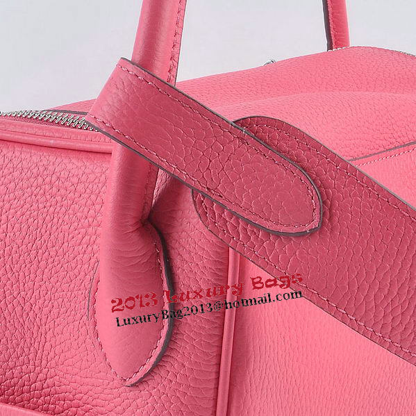 Hermes Lindy 30CM Grainy Leather Shoulder Bag H6207 Rose Hermes Lindy 30CM Grainy Leather Shoulder Bag H6207 Rose