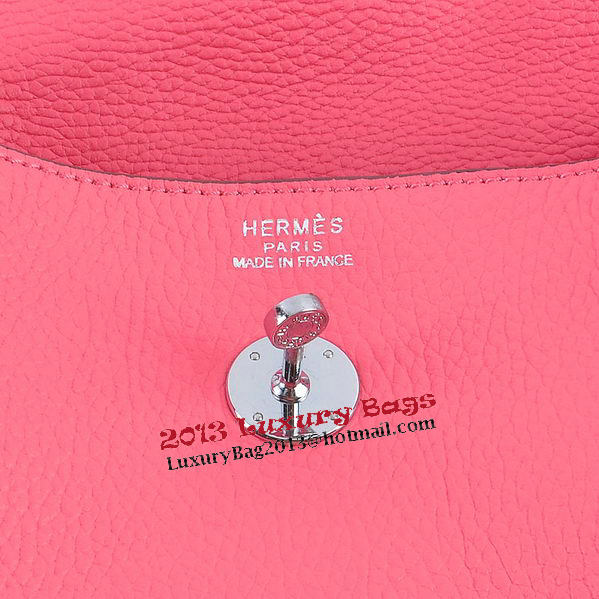 Hermes Lindy 30CM Grainy Leather Shoulder Bag H6207 Rose Hermes Lindy 30CM Grainy Leather Shoulder Bag H6207 Rose