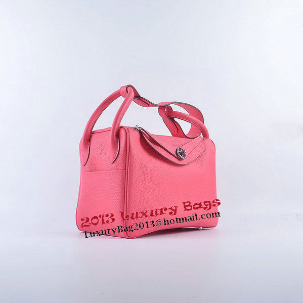 Hermes Lindy 30CM Grainy Leather Shoulder Bag H6207 Rose Hermes Lindy 30CM Grainy Leather Shoulder Bag H6207 Rose