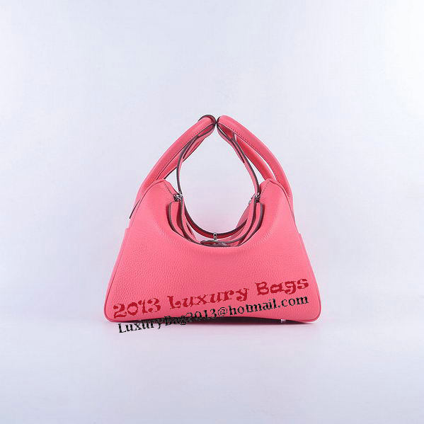 Hermes Lindy 30CM Grainy Leather Shoulder Bag H6207 Rose Hermes Lindy 30CM Grainy Leather Shoulder Bag H6207 Rose