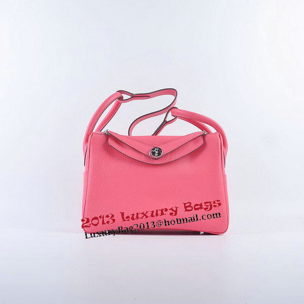 Hermes Lindy 30CM Grainy Leather Shoulder Bag H6207 Rose Hermes Lindy 30CM Grainy Leather Shoulder Bag H6207 Rose
