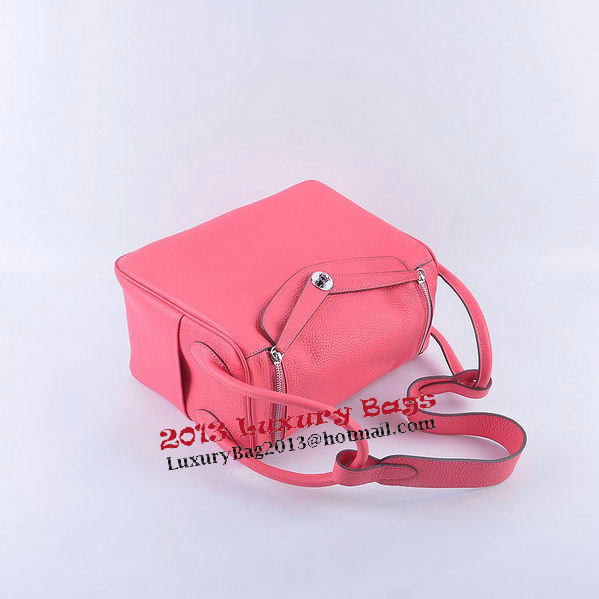 Hermes Lindy 30CM Grainy Leather Shoulder Bag H6207 Rose Hermes Lindy 30CM Grainy Leather Shoulder Bag H6207 Rose