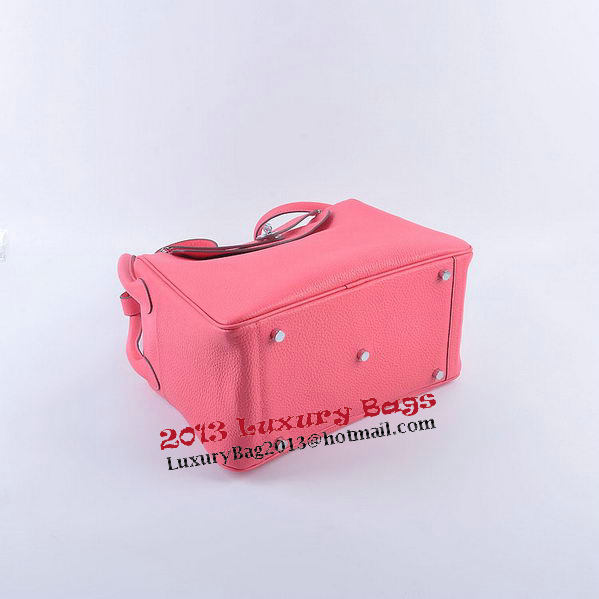 Hermes Lindy 30CM Grainy Leather Shoulder Bag H6207 Rose Hermes Lindy 30CM Grainy Leather Shoulder Bag H6207 Rose