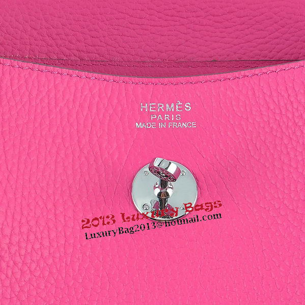 Hermes Lindy 30CM Grainy Leather Shoulder Bag H6207 Rosy Hermes Lindy 30CM Grainy Leather Shoulder Bag H6207 Rosy