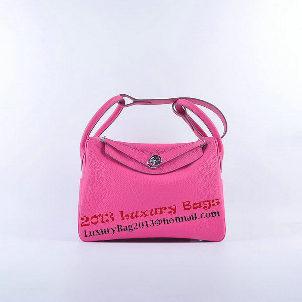 Hermes Lindy 30CM Grainy Leather Shoulder Bag H6207 Rosy Hermes Lindy 30CM Grainy Leather Shoulder Bag H6207 Rosy