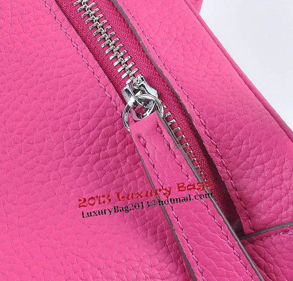 Hermes Lindy 30CM Grainy Leather Shoulder Bag H6207 Rosy Hermes Lindy 30CM Grainy Leather Shoulder Bag H6207 Rosy