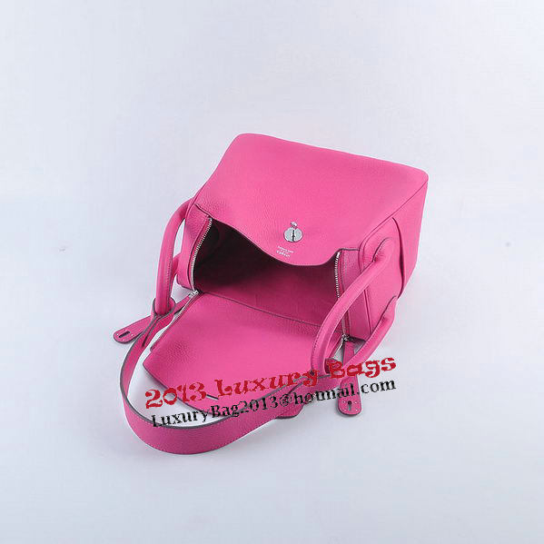 Hermes Lindy 30CM Grainy Leather Shoulder Bag H6207 Rosy Hermes Lindy 30CM Grainy Leather Shoulder Bag H6207 Rosy