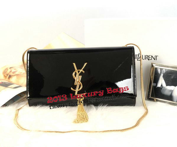 YSL Monogramme Cross-body Shoulder Bag Patent Leather Y311214 Black YSL Monogramme Cross-body Shoulder Bag Patent Leather Y311214 Black