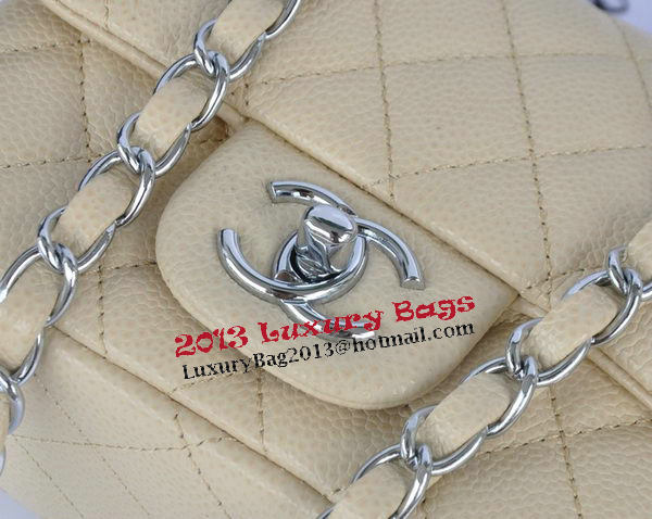 Chanel mini Classic Flap Bag Apricot Cannage Pattern 1115 Silver Chanel mini Classic Flap Bag Apricot Cannage Pattern 1115 Silver