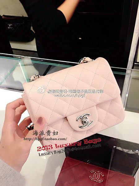 Chanel mini Classic Flap Bag Apricot Cannage Pattern 1115 Silver Chanel mini Classic Flap Bag Apricot Cannage Pattern 1115 Silver